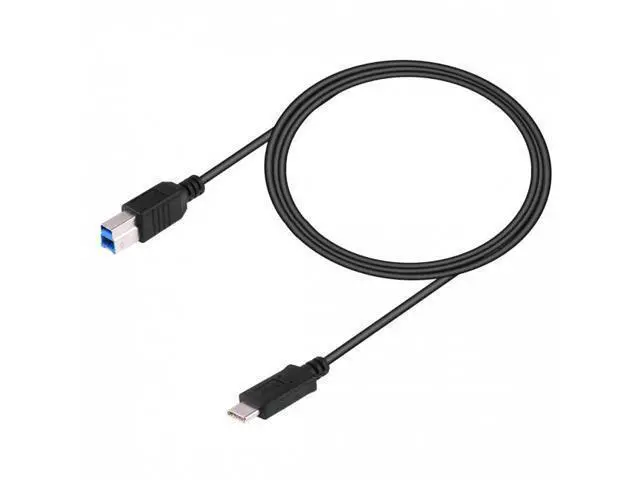 Alt view image 7 of 7 - SM USB-C USB 3.1 Type C Male Connector to USB Standard B Male Data Cable for Apple Macbook & Laptop Black
