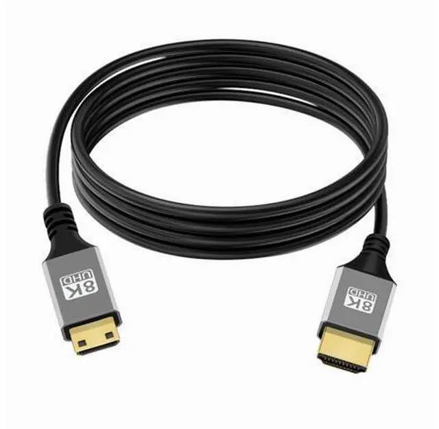 Main image of HKCY Mini HDMI 2.1 Ultra Thin HDTV Cable 8K 4K Hyper Super Flexible Slim Cord Type-A to Type-C for Camera HDTV