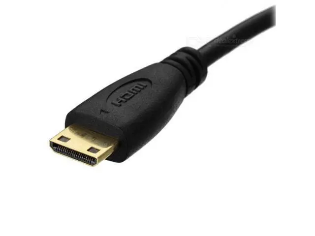 Alt view image 2 of 7 - SM Type D Micro HDMI v1.4 Socket Female to Type C Mini HDMI Male Convertor Adapter Cable 20cm