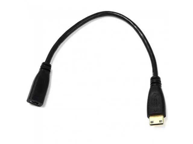 Alt view image 5 of 7 - SM Type D Micro HDMI v1.4 Socket Female to Type C Mini HDMI Male Convertor Adapter Cable 20cm