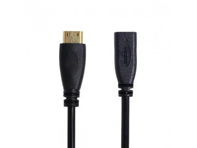 Alt view image 6 of 7 - SM Type D Micro HDMI v1.4 Socket Female to Type C Mini HDMI Male Convertor Adapter Cable 20cm