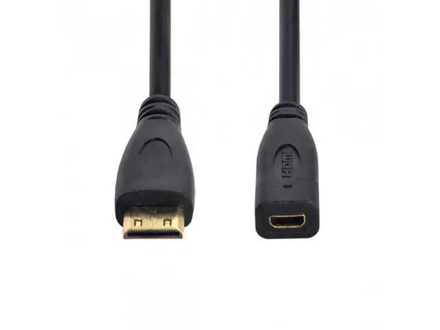 Alt view image 7 of 7 - SM Type D Micro HDMI v1.4 Socket Female to Type C Mini HDMI Male Convertor Adapter Cable 20cm