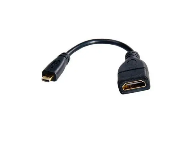 Alt view image 3 of 7 - SM Micro HDMI male to HDMI female Adapter short Cable 10cm for XOOM Droid X