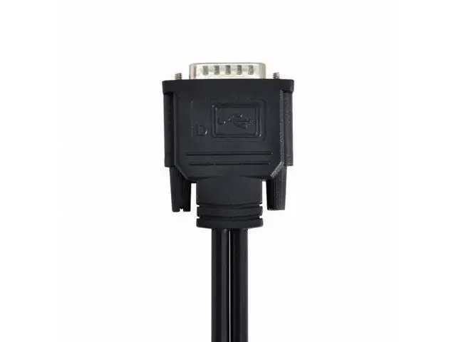 Alt view image 4 of 7 - DMS-59pin Male to Dual 15Pin VGA RGB Female Splitter Extension Cable for PC Graphics Card