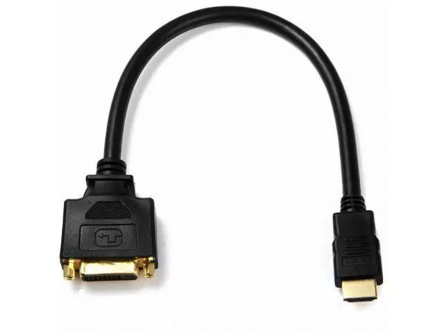 Alt view image 5 of 7 - DVI Female to HDMI Male Adapter Converter Cable For PC Laptop HDTV 10cm