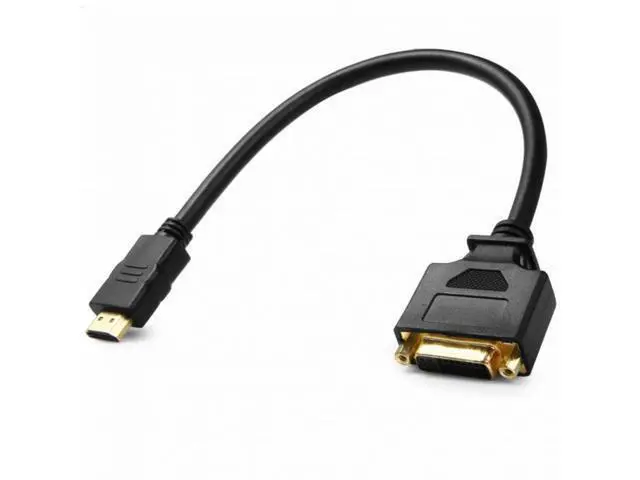 Alt view image 7 of 7 - DVI Female to HDMI Male Adapter Converter Cable For PC Laptop HDTV 10cm