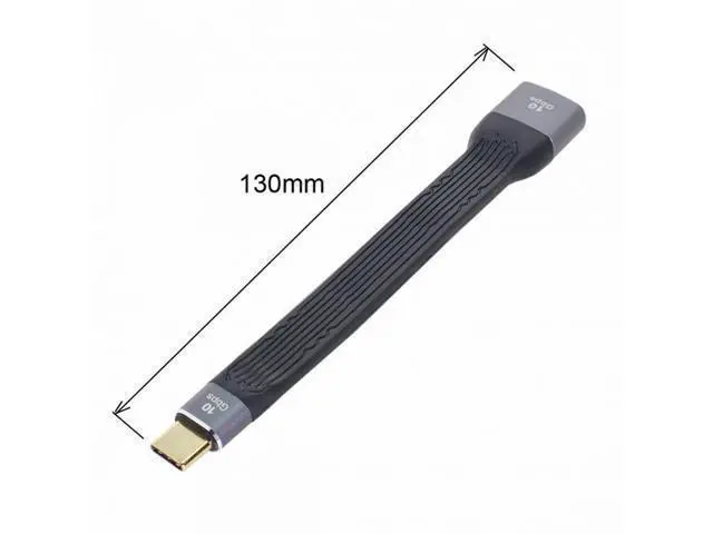 Alt view image 5 of 7 - USB 3.1 Type-C Male Host to USB3.0 Type A Female OTG Flat Slim FPC Data Cable 13cm for Laptop Phone