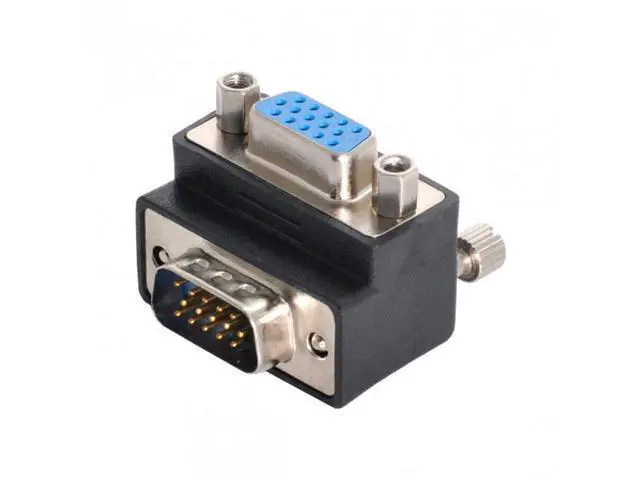 Alt view image 6 of 7 - SM 270 Degree Right Angled VGA SVGA 15pin Male To Female extension Adapter