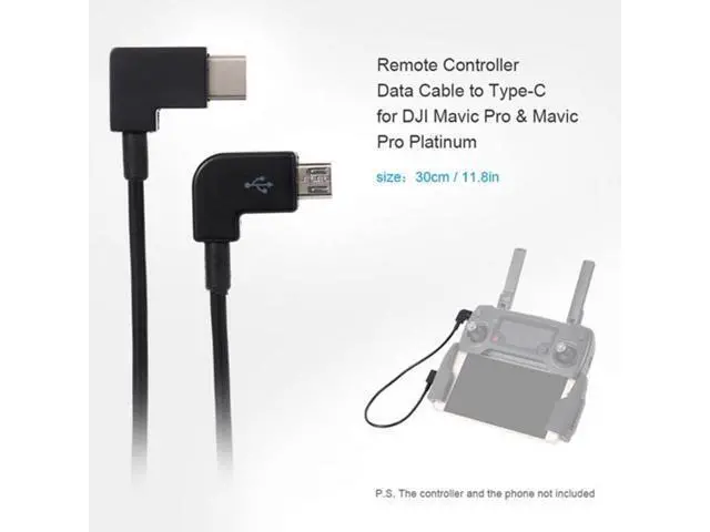 Alt view image 4 of 7 - SM Remote Controller Data Cable Type-C to Micro USB for DJI Mavic Pro Platinum Mavic Pro RC Accessories
