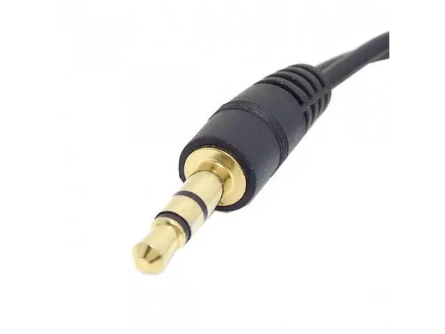 Alt view image 6 of 7 - SM Black 3.5mm Stereo Male to Double 3.5mm Female Audio Headphone Y Splitter Cable with Volume Switch