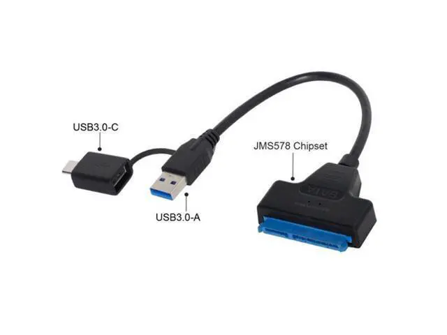 Alt view image 6 of 7 - SM Type C & USB 3.0 Male to SATA 22 Pin 2.5" Hard disk driver SSD Adapter Cable for Macbook & Laptop