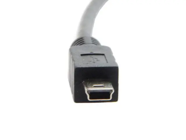 Alt view image 3 of 7 - SM Panel Mount Type Mini USB 5Pin Male to Female Extension Adapter Cable with Screws 50cm