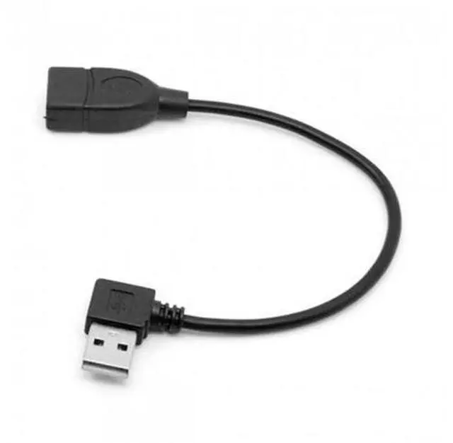 Main image of SM 90D Left Angled type USB 2.0 A Male to USB Female M/F extension cable 20cm