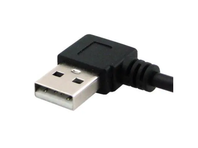 Alt view image 3 of 7 - SM 90D Left Angled type USB 2.0 A Male to USB Female M/F extension cable 20cm