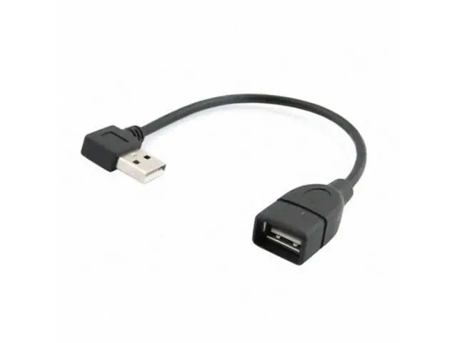Alt view image 4 of 7 - SM 90D Left Angled type USB 2.0 A Male to USB Female M/F extension cable 20cm