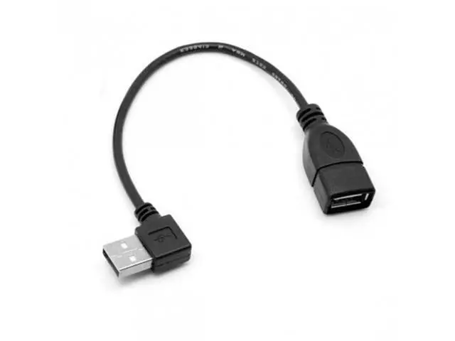 Alt view image 6 of 7 - SM 90D Left Angled type USB 2.0 A Male to USB Female M/F extension cable 20cm