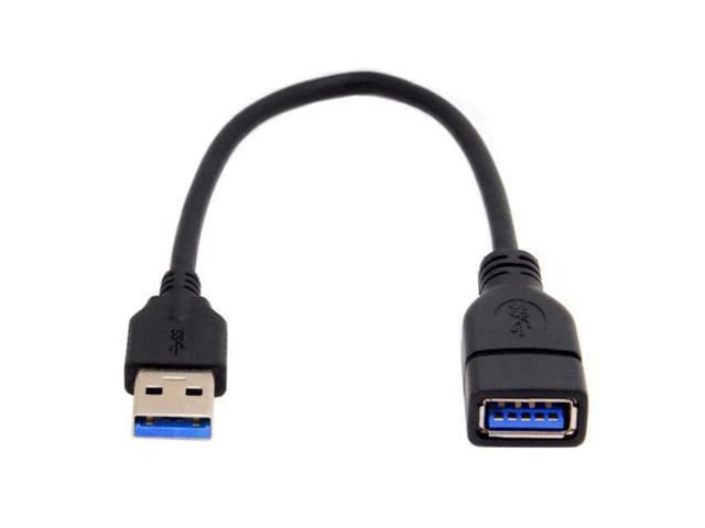 Alt view image 3 of 6 - SM USB 3.0 Type-A Male to USB 3.0 Type-A Female Extension Cable 20cm 5Gbps