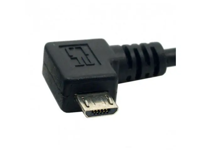 Alt view image 4 of 7 - SM Left 90 Degree Angled Micro USB 2.0 Male to Female for Phone Extension Cable 0.5M
