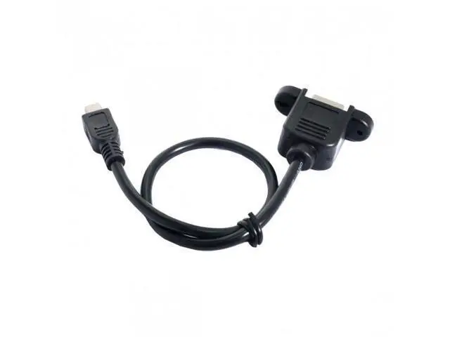 Alt view image 7 of 7 - SM Mini USB 5pin Male to USB B Female Panel Mount Type Cable With Screws