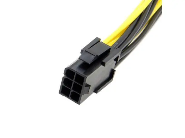 Alt view image 4 of 7 - SM PCI-E PCI Express ATX 6Pin Male to Dual 8Pin & 6Pin Female Video Card Extension Splitter Power Cable