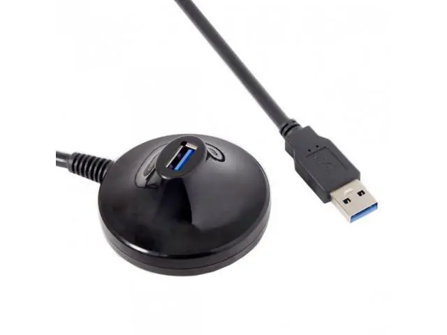 Alt view image 7 of 7 - SM USB 3.0 Type-A Male to Female Extension Dock station Docking Cable 0.8m