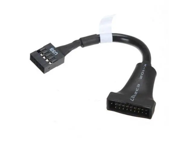 Alt view image 3 of 7 - SM USB 2.0 9Pin Motherboard Housing Male to USB 3.0 20pin Header Device Female Cable
