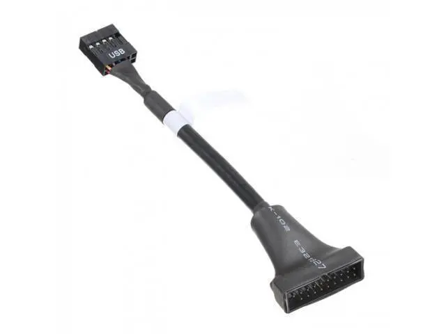 Alt view image 5 of 7 - SM USB 2.0 9Pin Motherboard Housing Male to USB 3.0 20pin Header Device Female Cable