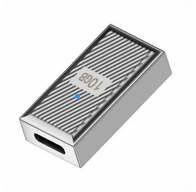 Main image of USB-C USB 3.1 Type-C Female to USB 3.0 A Female 10Gbps OTG Data 120W Power Adapter Alloy Shell Mecha Cyberpunk Style