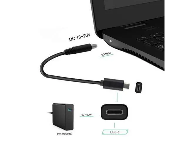 Main image of SM Type C USB-C Input to DC 4.5*3.0mm Power PD Charge Cable for Laptop 18-20V