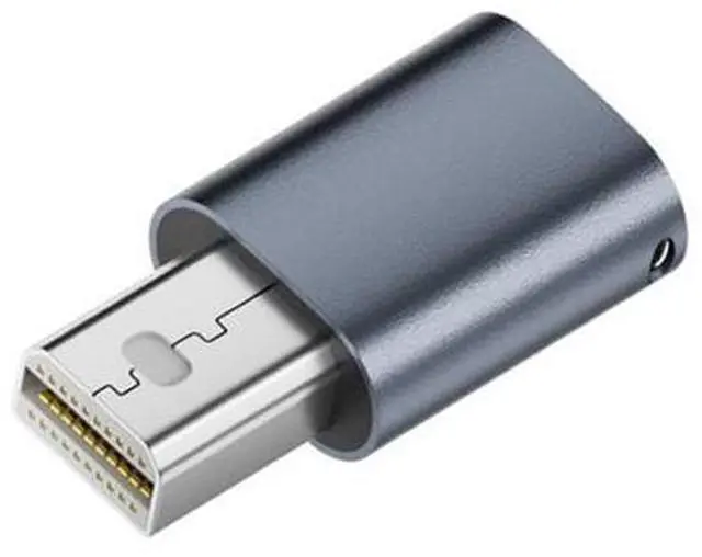 Main image of CY Mini-DP Virtual Display Adapter Mini Displayport Dummy Plug Headless Ghost Emulator 4K@17hz with LED Light Blue