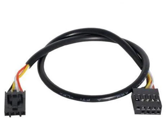 Alt view image 3 of 7 - SM Motherboard 9pin USB 2.0 Header 1 to 2 Female Extension Cable HUB Connector Adapter Port Multilier