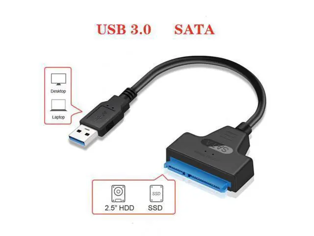 Alt view image 6 of 7 - SM Super speed 5Gbps USB 3.0 to SATA 22 Pin Adapter Cable for 2.5" Hard disk driver SSD