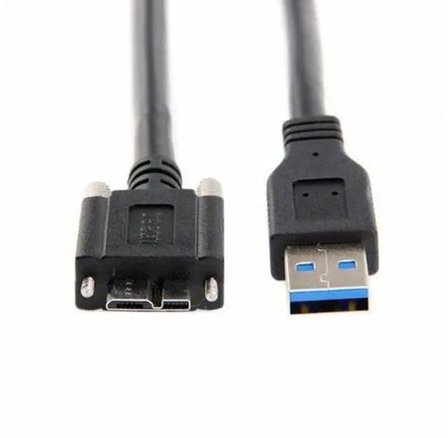 Alt view image 6 of 7 - 8m USB 3.0 A Type Repeater Cable Male to Micro USB 3.0 B Male with Mount Panel Screws for Camera