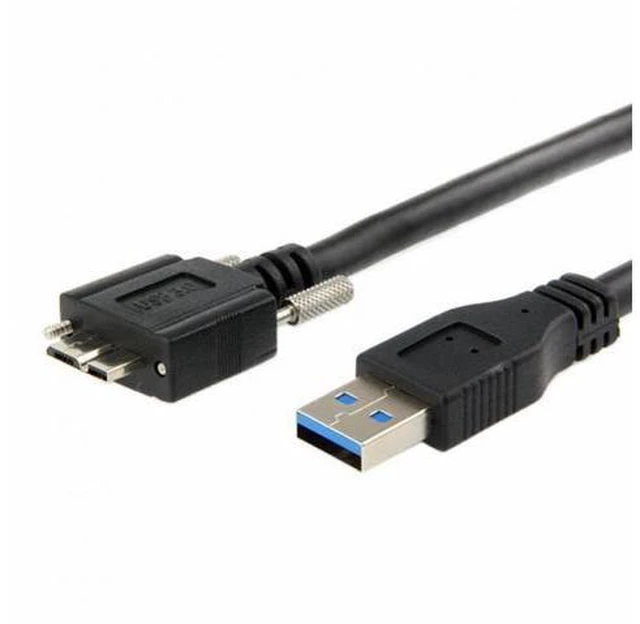 Alt view image 4 of 7 - USB 3.0 A type Cable Male to Micro USB 3.0 B Male with Mount Panel Screws for Hard Disk Mobile Phone