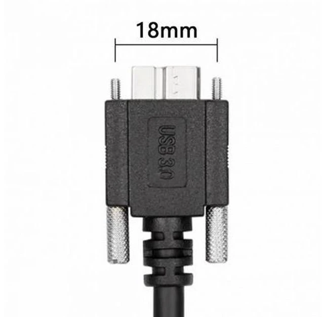 Alt view image 7 of 7 - USB 3.0 A type Cable Male to Micro USB 3.0 B Male with Mount Panel Screws for Hard Disk Mobile Phone