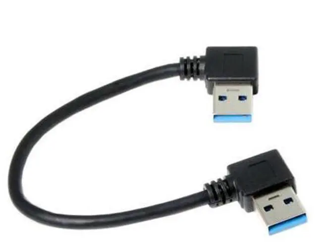 Alt view image 4 of 7 - CYSM USB 3.0 Type-A 90 Degree Right Angled to Right Angled Data Cable for Hard Disk Computer