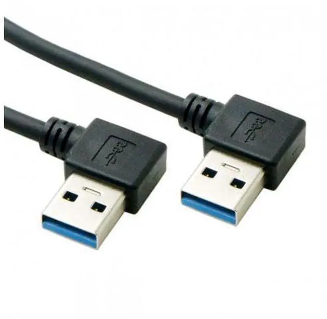 Alt view image 5 of 7 - CYSM USB 3.0 Type-A 90 Degree Right Angled to Right Angled Data Cable for Hard Disk Computer