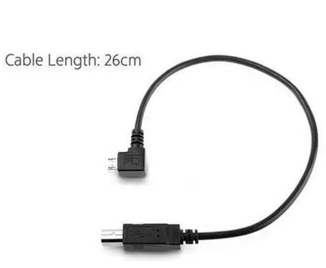 Alt view image 4 of 7 - SM 30cm Right Angled 90 Degree Micro USB OTG to Standard B Type Printer Scanner Hard Disk Cable