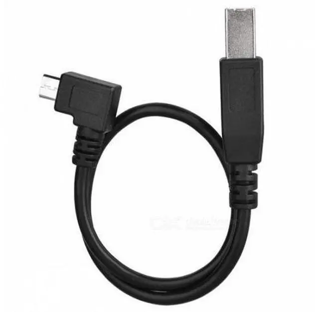 Alt view image 7 of 7 - SM 30cm Right Angled 90 Degree Micro USB OTG to Standard B Type Printer Scanner Hard Disk Cable