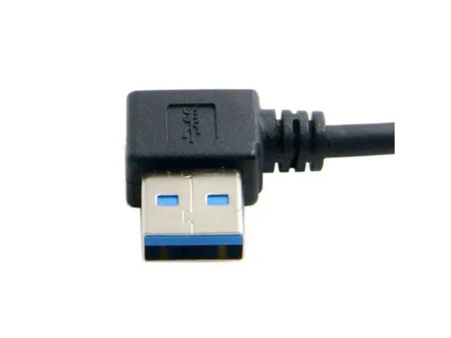 Alt view image 3 of 6 - SM Right Angled USB 3.0 Type-A Male to USB 3.0 Type-A Female Extension Cable 20cm 5Gbps 90 Degree
