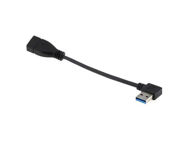 Alt view image 4 of 6 - SM Right Angled USB 3.0 Type-A Male to USB 3.0 Type-A Female Extension Cable 20cm 5Gbps 90 Degree