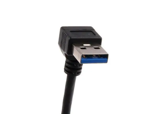 Alt view image 3 of 6 - SM Down Angled USB 3.0 Type-A Male to USB 3.0 Type-A Female Extension Cable 20cm 5Gbps 90 Degree