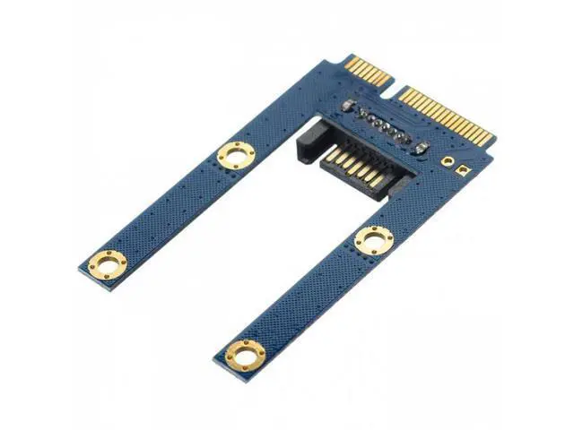Alt view image 5 of 7 - HKCY SA-090 50mm Mini PCI-E mSATA SSD to Flat SATA 7pin Hard Disk Drive PCBA Extension Adapter