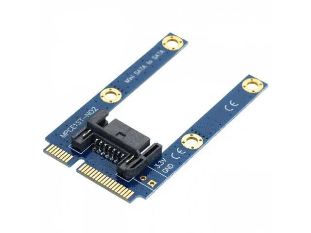 Alt view image 6 of 7 - HKCY SA-090 50mm Mini PCI-E mSATA SSD to Flat SATA 7pin Hard Disk Drive PCBA Extension Adapter
