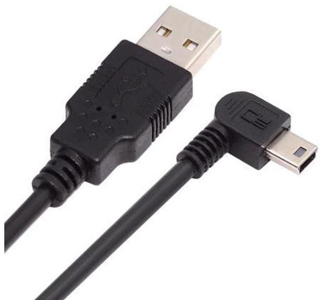 Alt view image 2 of 7 - CY 5pin Mini USB type Male Right Angled 90 degree to USB 2.0 male data charge cable 50cm