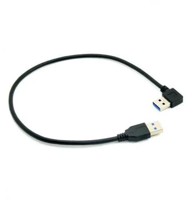 Main image of 90 Degree Right Angled USB 3.0 A Type Male to Straight A Type Male Data Cable 40cm U3-289-RI-0.4M