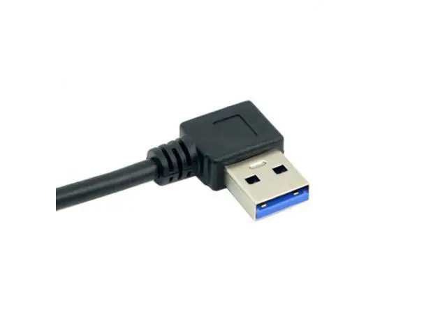 Alt view image 4 of 5 - 90 Degree Right Angled USB 3.0 A Type Male to Straight A Type Male Data Cable 40cm U3-289-RI-0.4M