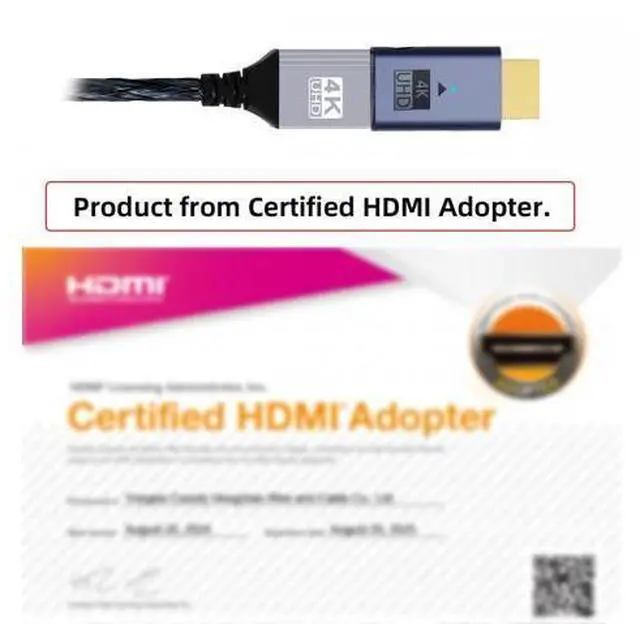 Alt view image 2 of 7 - Blue CY Virtual Display Adapter 4K HDMI 1.4 Male to Female Extension DDC EDID Dummy Plug Headless Ghost Display Emulator HDTV 4K@60Hz