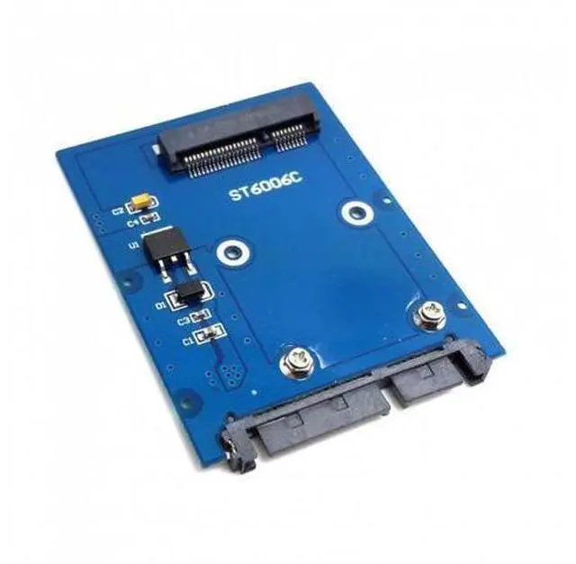 Alt view image 3 of 7 - HKCY SA-066 Slim Type Mini PCI-E mSATA SSD to 2.5" SATA 3.0 22pin HDD Adapter Hard Disk PCBA