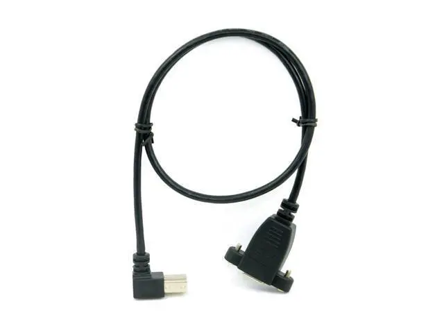 Alt view image 7 of 7 - USB 3.0 Back Panel Mount B Type Female To Right Angled 90 Degree B Type Male Extension cable 0.5m U3-288-0.5M